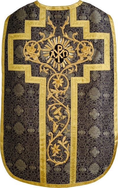 Hand Embroidered Roman Chasuble Set