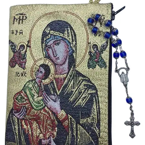 Our Lady of Perpetual Help II MD Rosary Pouch    4" x 6"