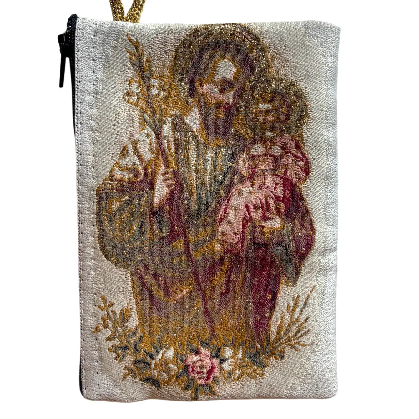 St. Joseph SM Rosary Pouch    3″ x 4″