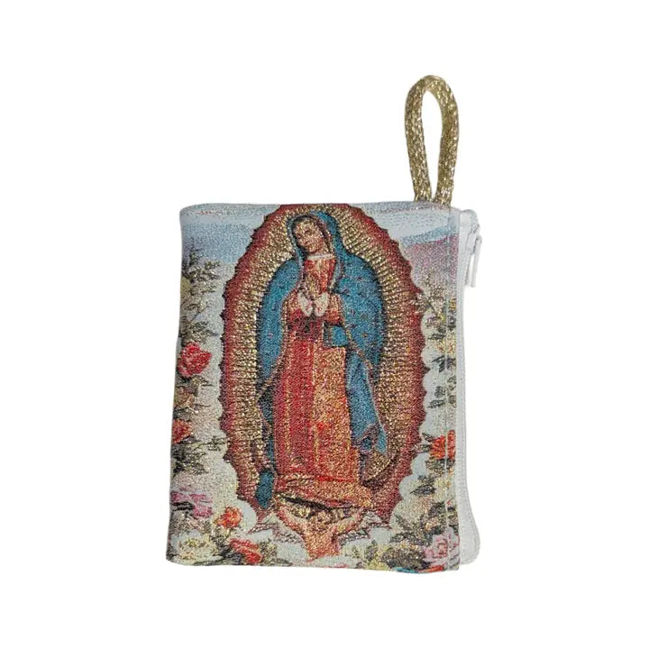 Our Lady of Guadalupe SM Rosary Pouch    3″ x 4″
