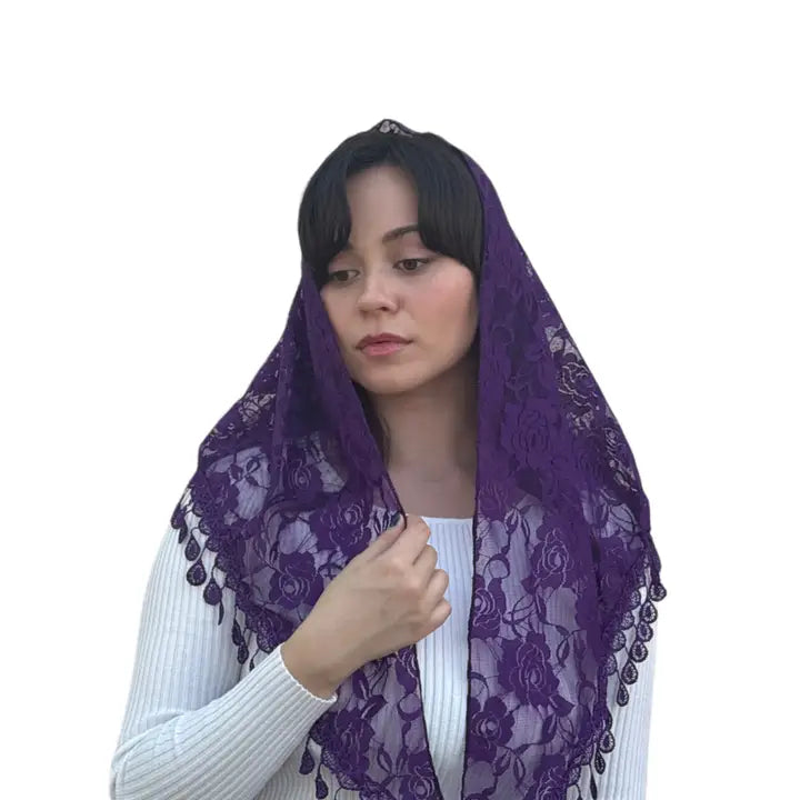 Veil ~ St. Claire of Assisi - PURPLE