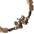 Sacred Hearts Bracelet with Wooden Beads 7"