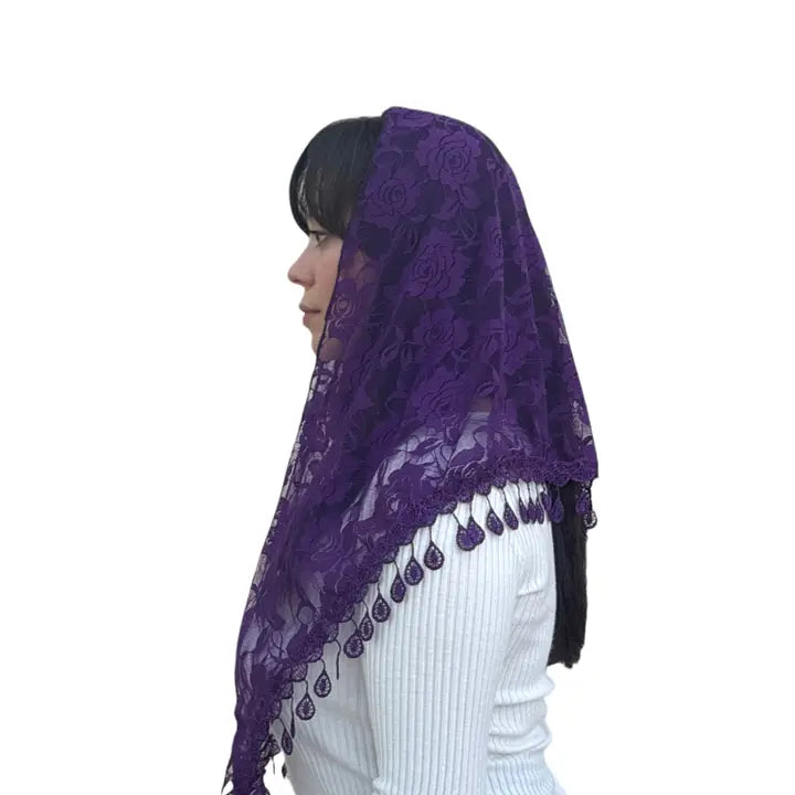 Veil ~ St. Claire of Assisi - PURPLE