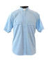 2400 Sky Blue Short Sleeve Tab Clergy Shirt