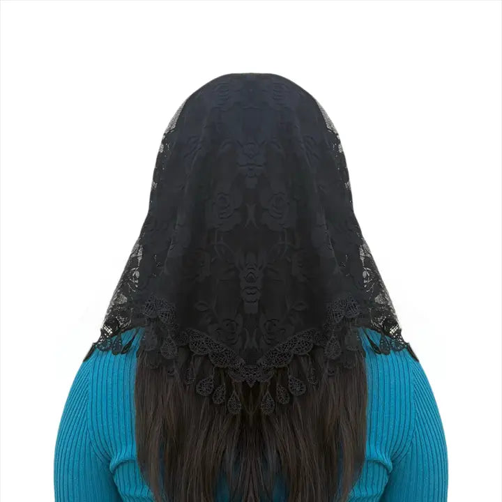 Veil ~ St. Claire of Assisi - BLACK