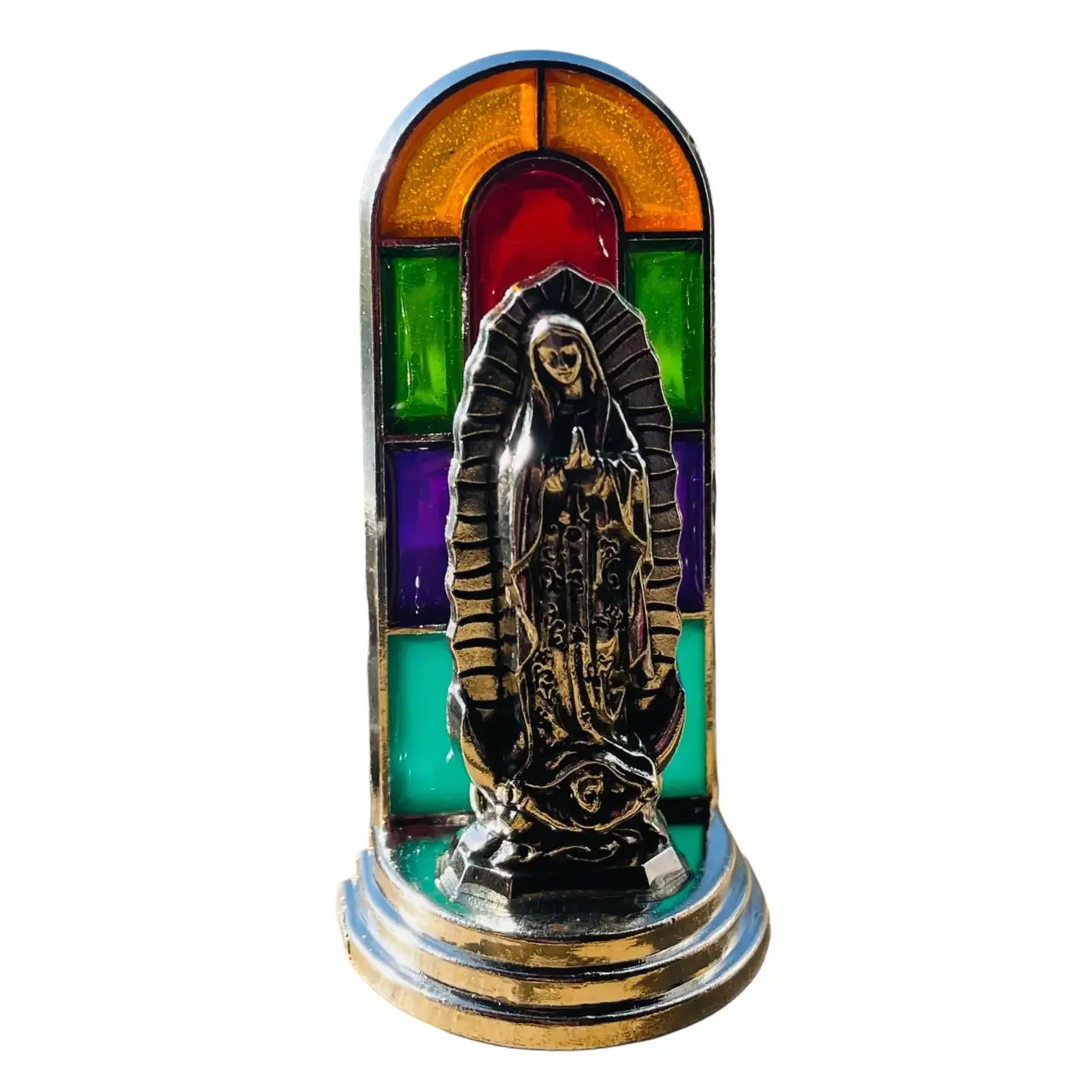 Our Lady of Guadalupe Cathedral Dashboard Statuette    2.5"