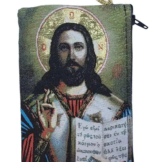 Christ Teacher MD Rosary Pouch   4" x 6"