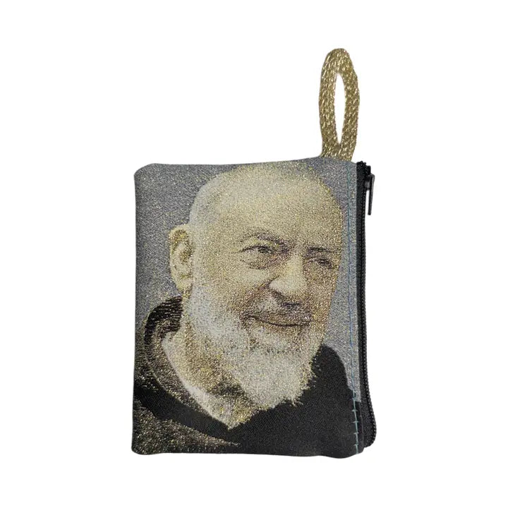Padre Pio SM Rosary Pouch    3" x 4" 