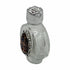 Holy Water Bottle - St. Benedict Encased w/ Rose Top 2.5"