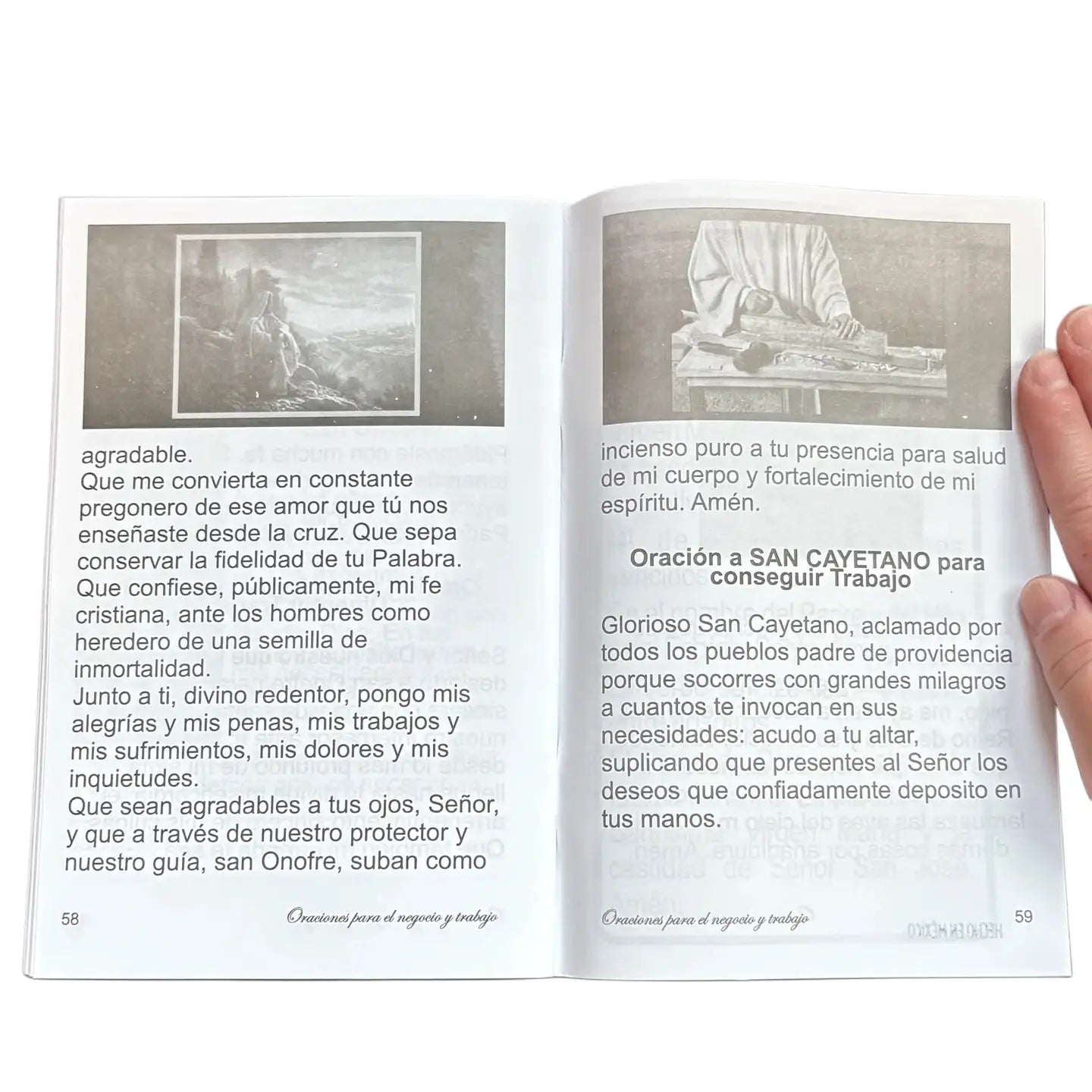 Benedicion y Oraciones para El Negocio y Trabajo Softcover Book