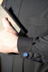 5000 Black Long Sleeve Tab Clergy Shirt