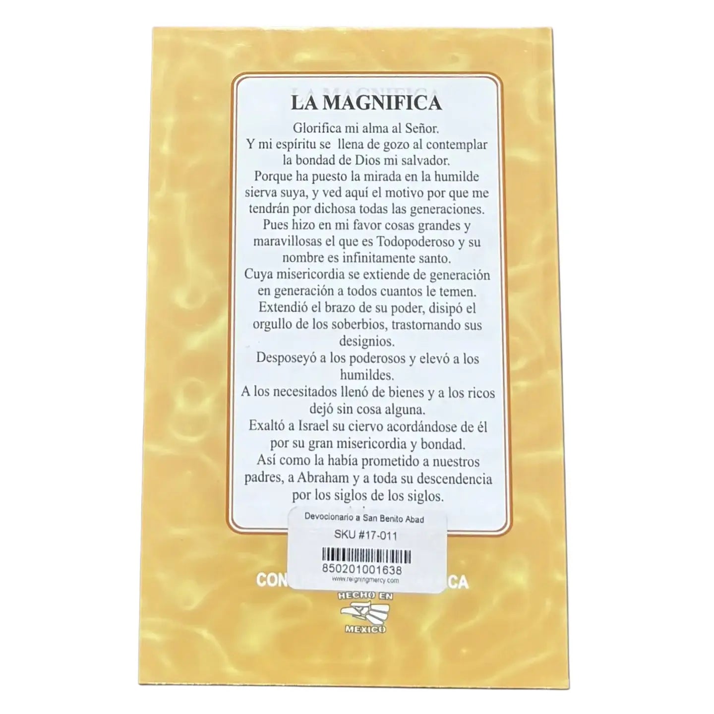 Devocionario a San Benito Abad Softcover Book 