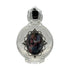 Holy Water Bottle - St. Christopher Encased w/ Rose Top 2.5"