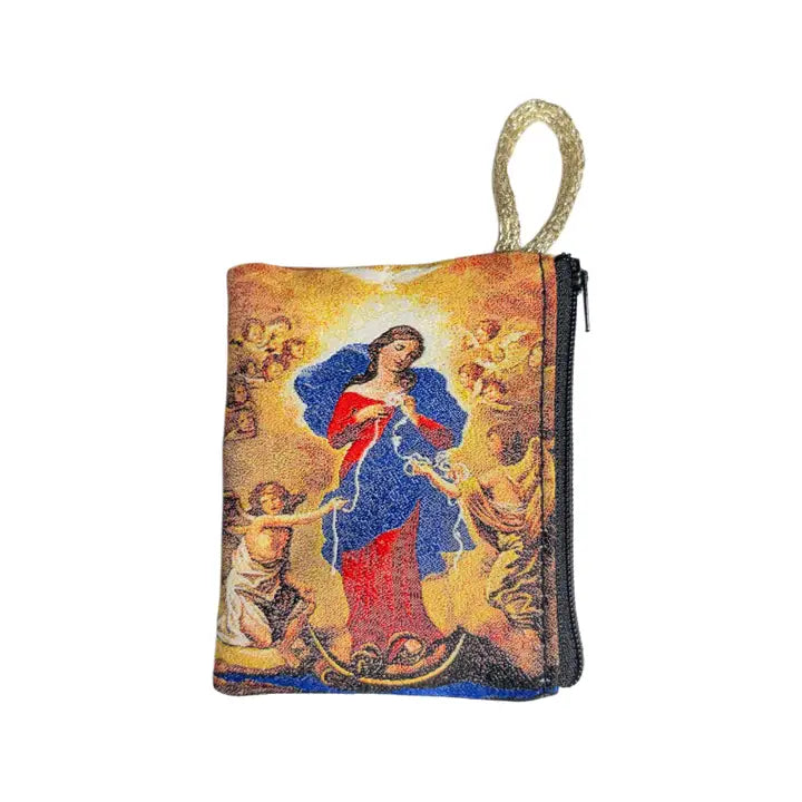 Lady Undoer of Knots SM Rosary Pouch    3″ x 4″