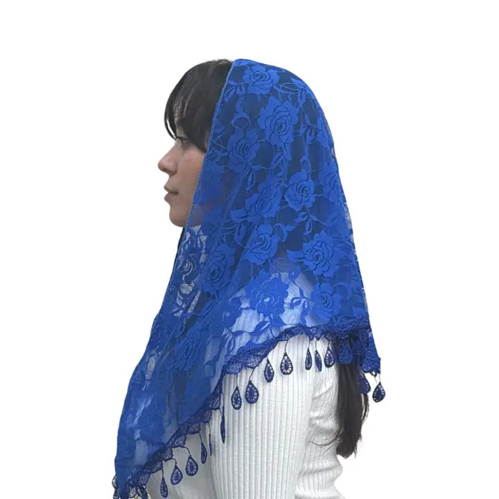Veil ~ St. Claire of Assisi - BLUE