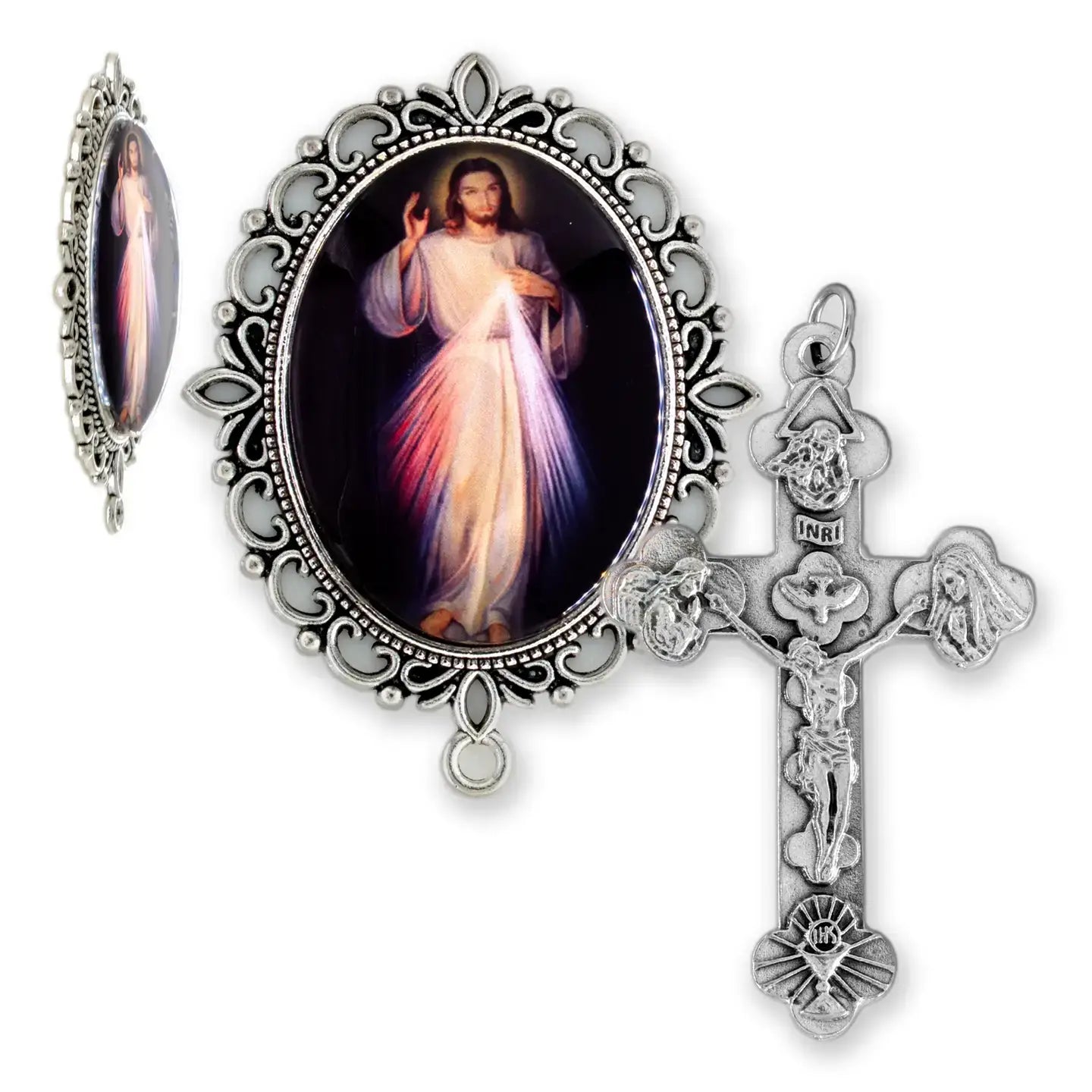 Rosary Center Sets XL - Lot of 16 (2.5" Crucifix)