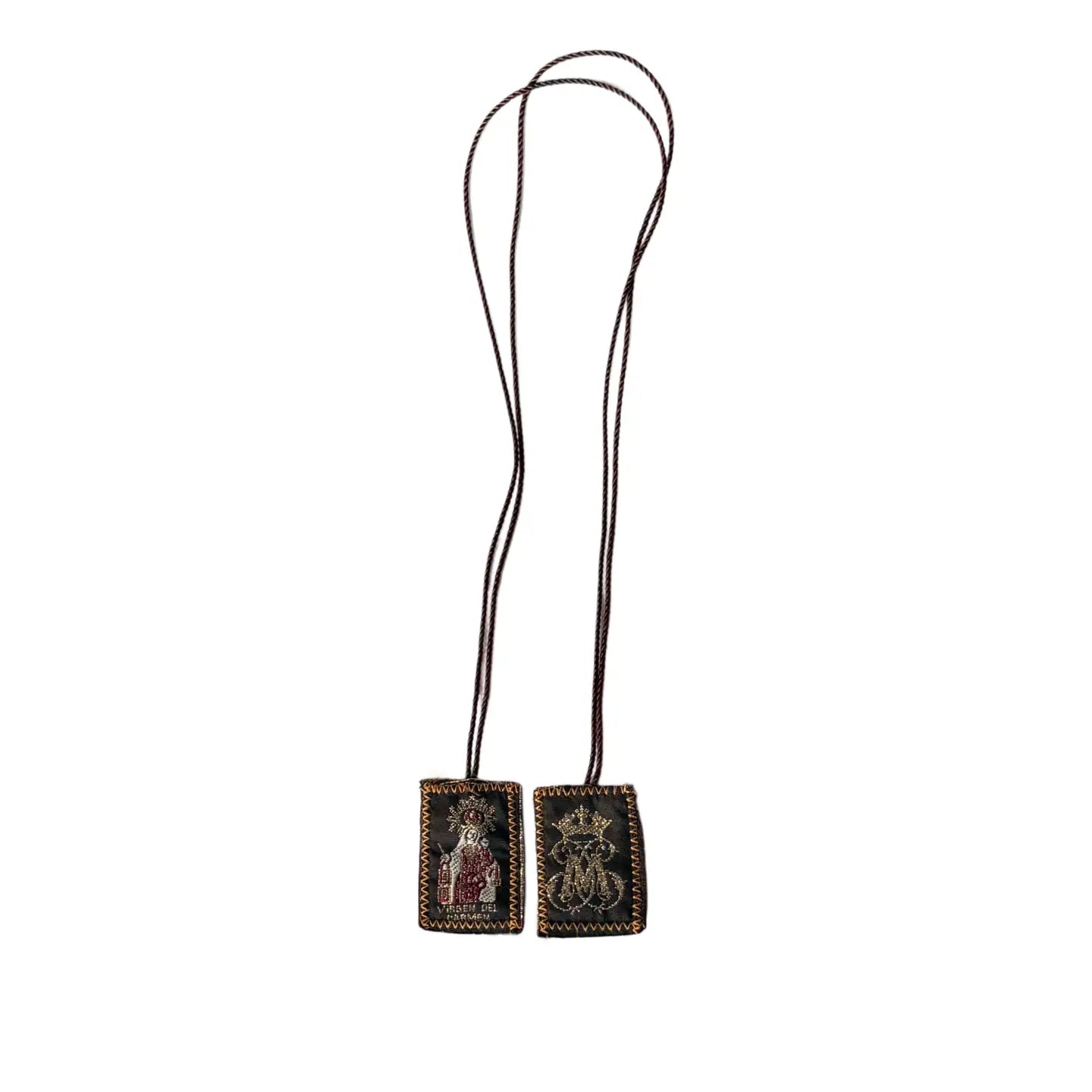 Scapular - Lady of Mt. Carmel BROWN    1.5"