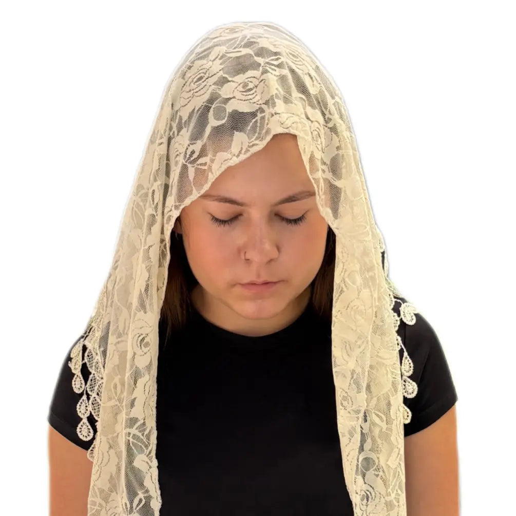 St. Claire of Assisi Veil - CREAM