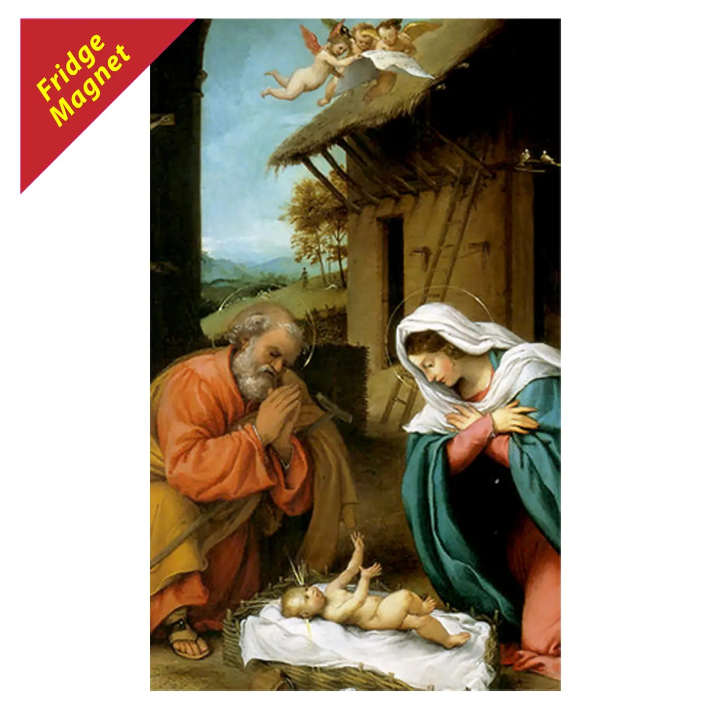 The Nativity Fridge Magnet 4"