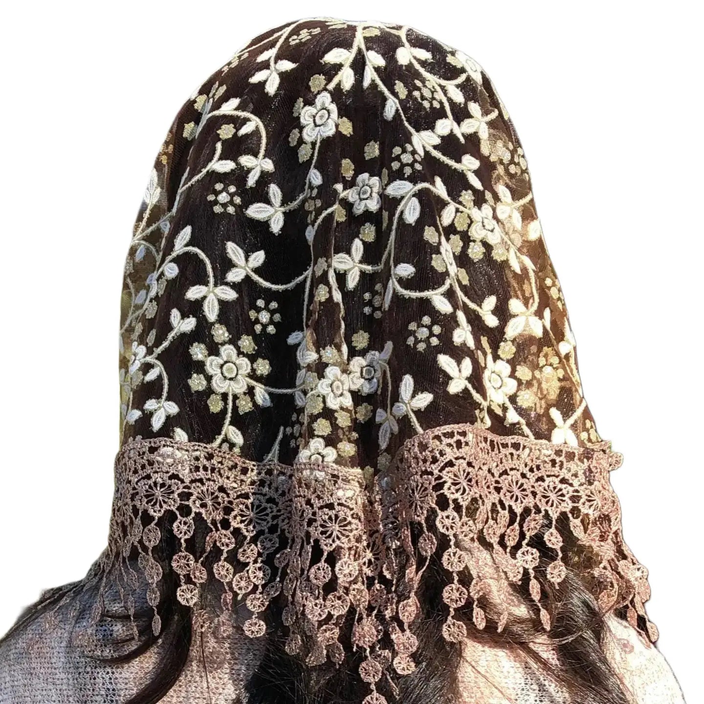Cherry Blossom Veil - COFFEE