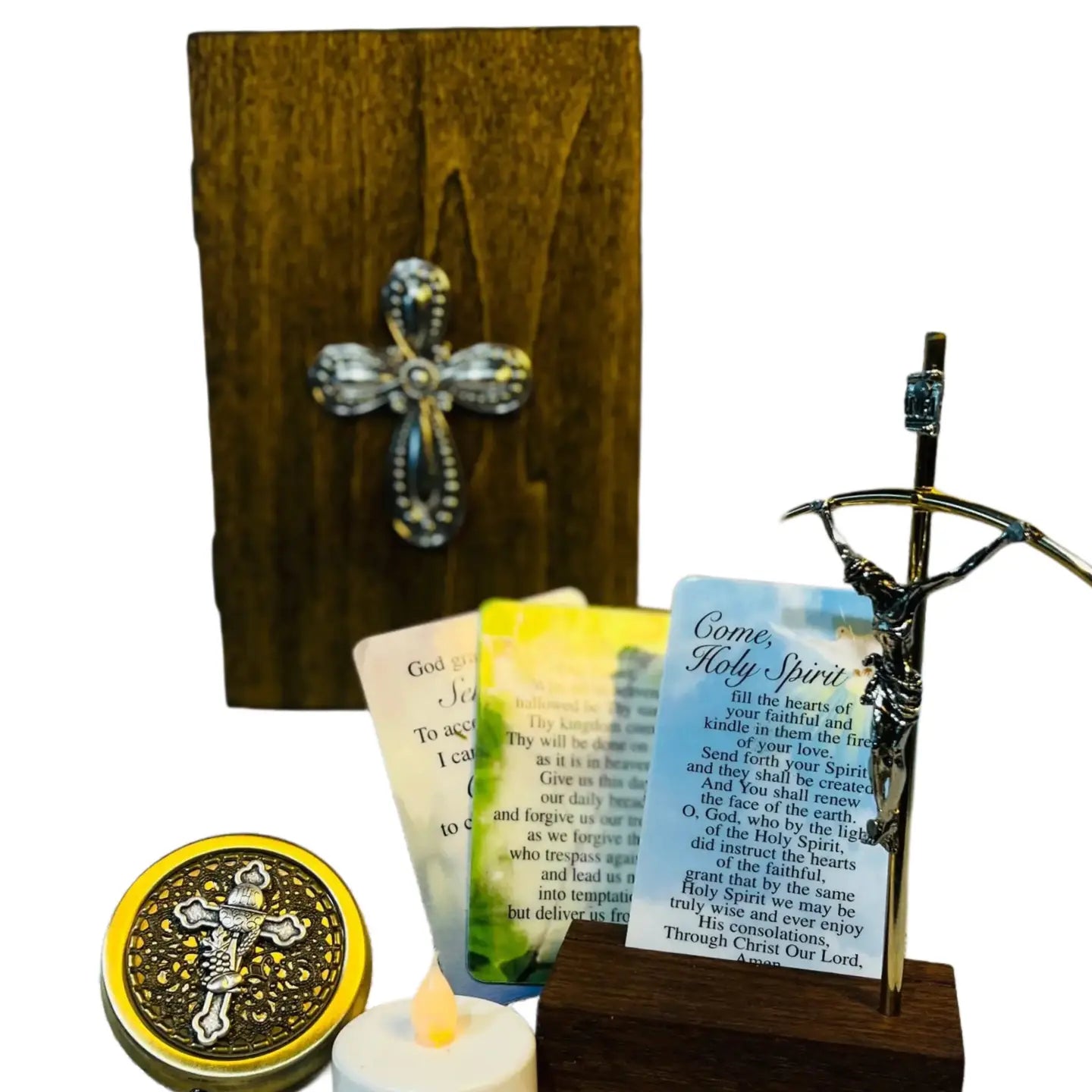 Portable Altar for the Sick & Homebound w/ Cross
