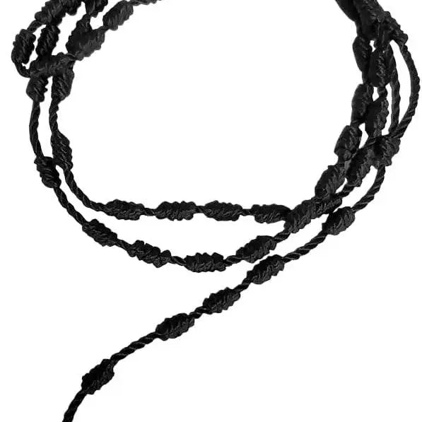 Rope Rosary 18" BLACK