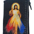 Divine Mercy SM Rosary Pouch BLACK    3″ x 4″