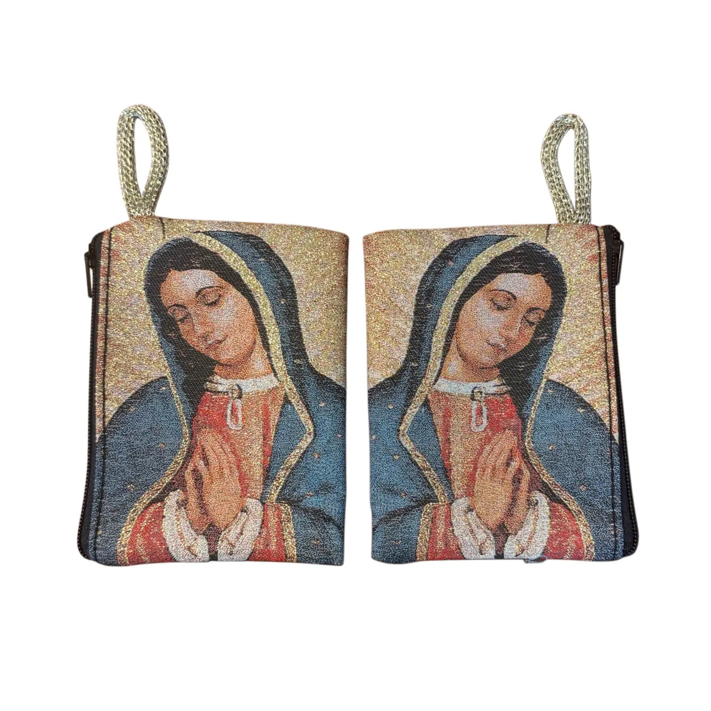 Rosary Pouch - Our Lady of Guadalupe 1/2 Body 3″ x 4″