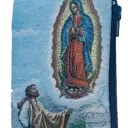 OLOG w/ St. Juan Diego SM Rosary Pouch   3" x 4"