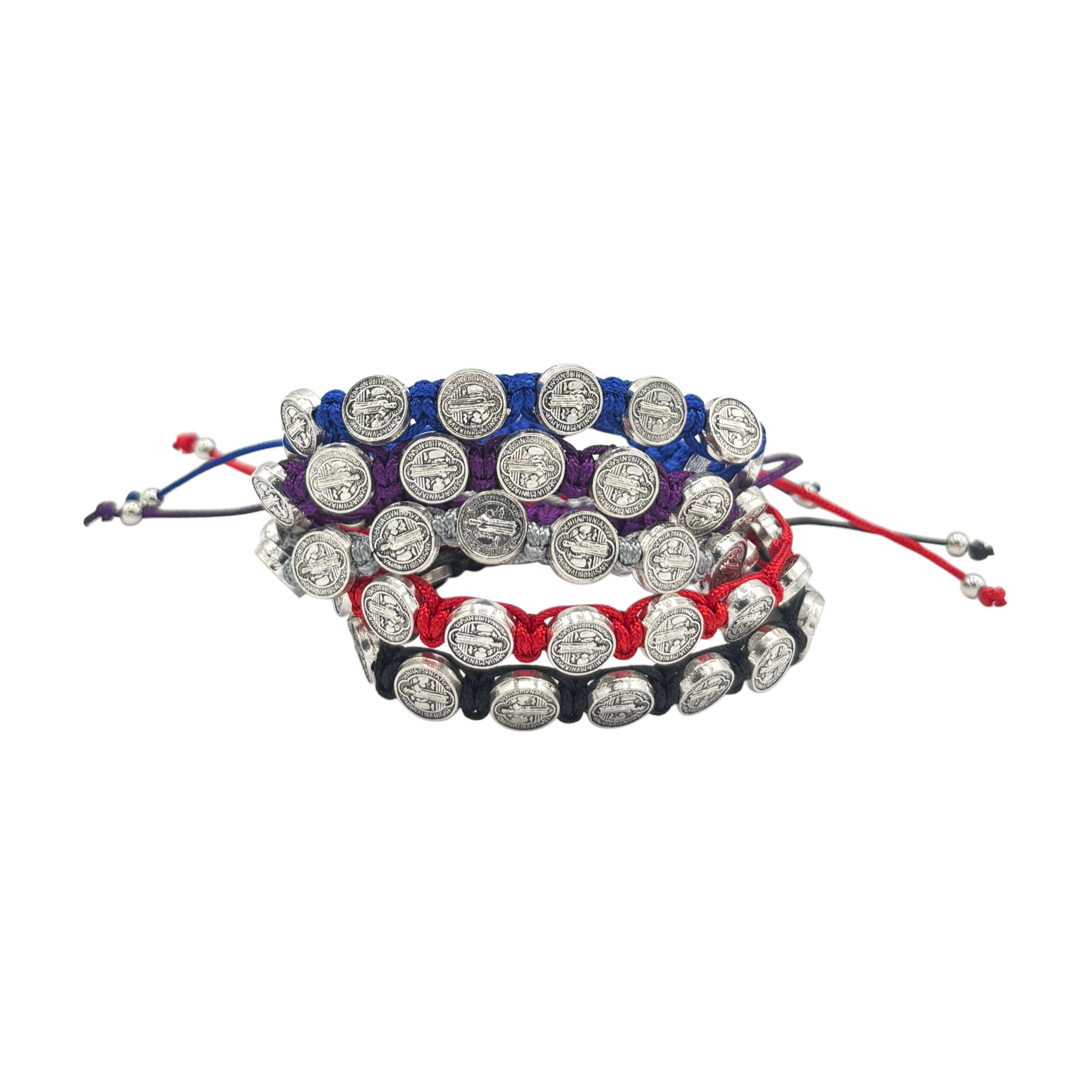 St. Benedict Cord Bracelet *NEW COLORS*    7"