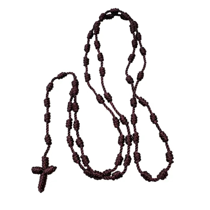 Rosary - Rope BROWN 18"
