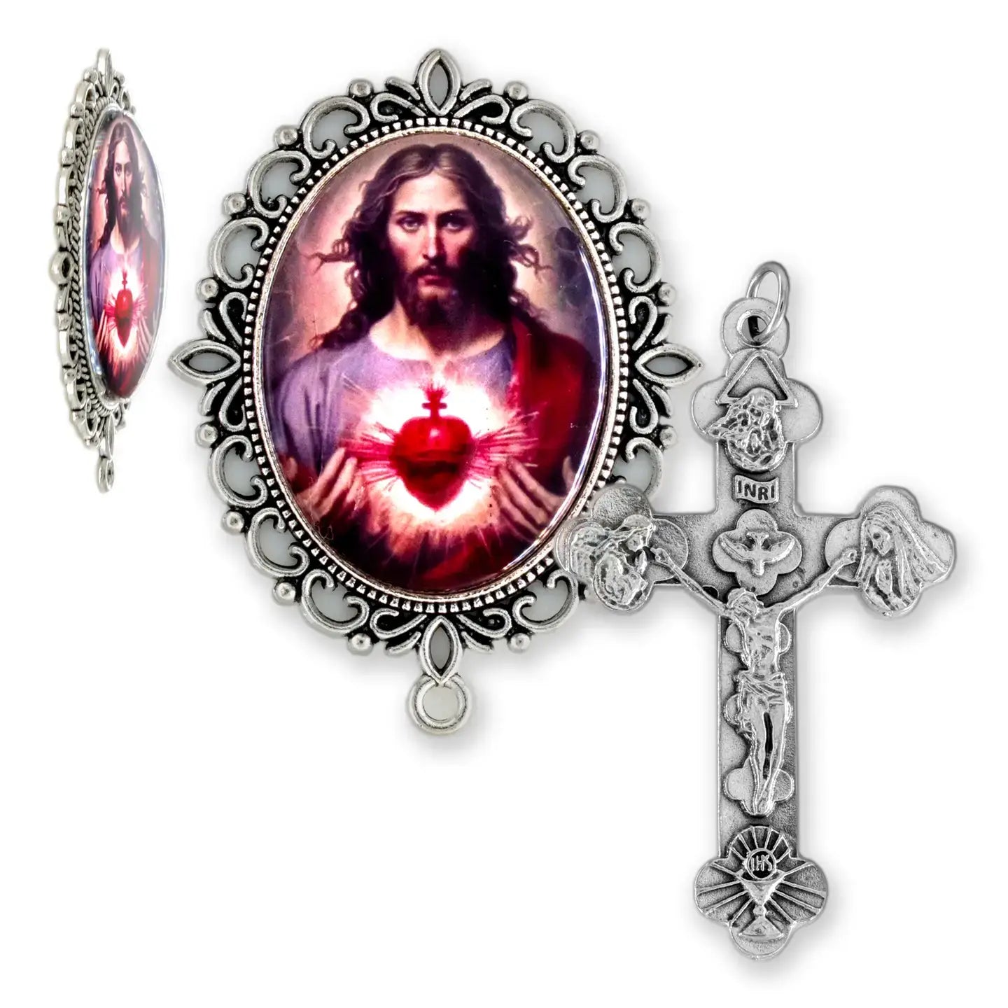 Rosary Center Sets XL - Lot of 16 (2.5" Crucifix)