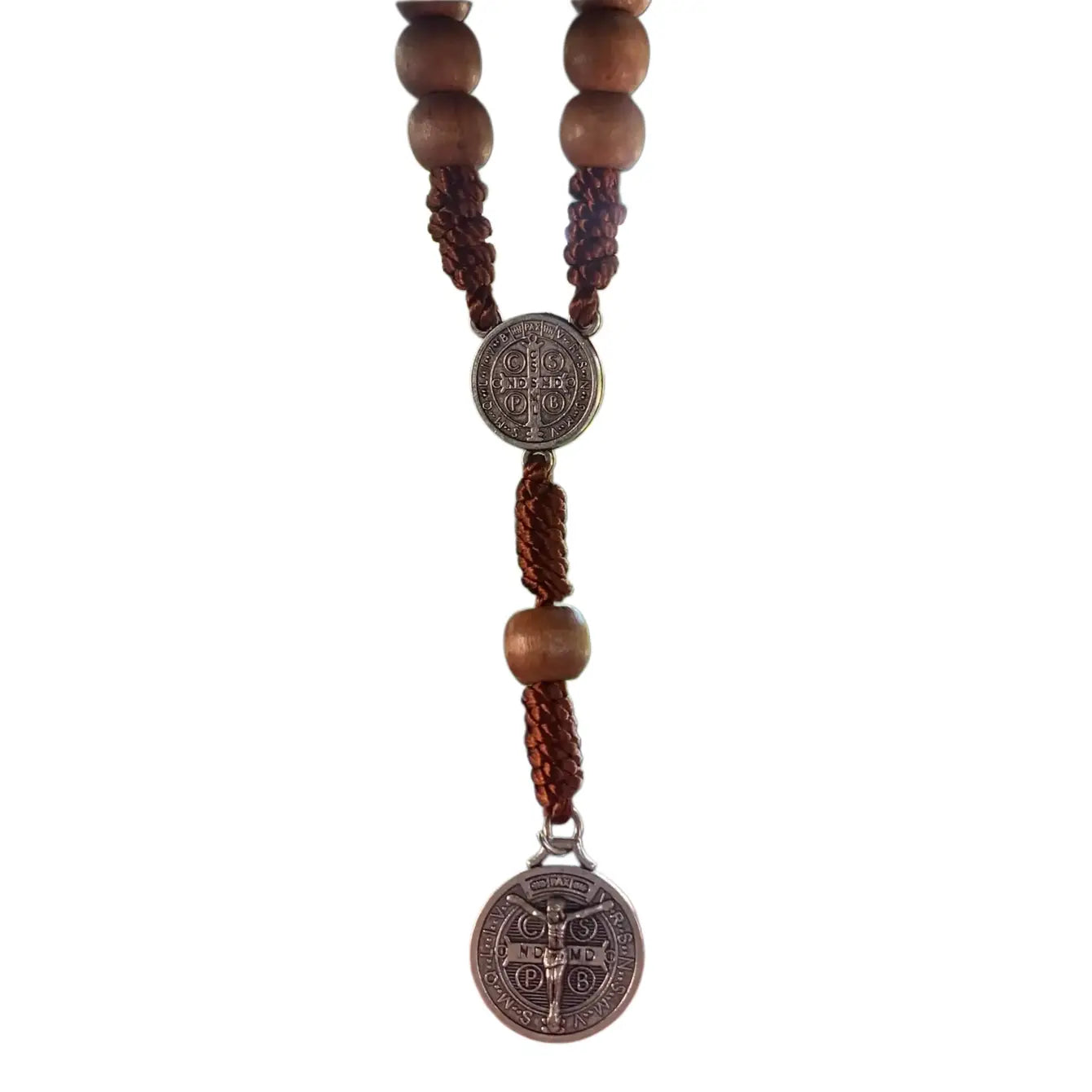 St. Benedict Rearview Mirror Decade   8"