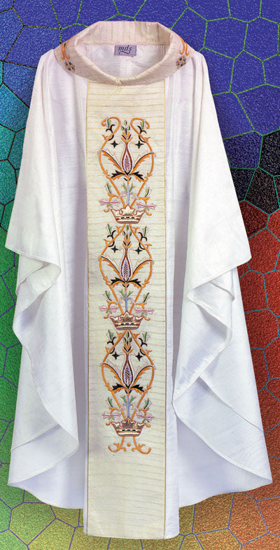 Silk Hand Embroidered Chasuble