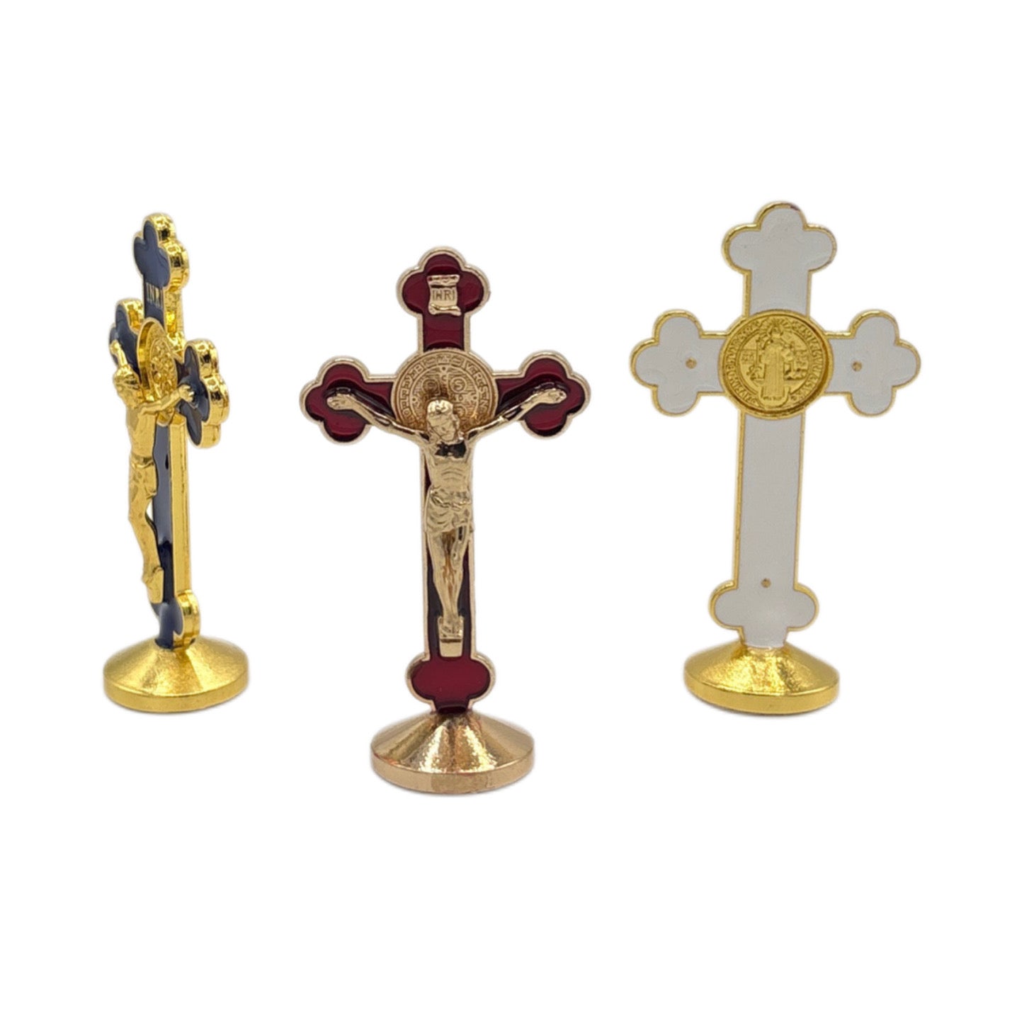 Crucifix Dashboard Statuette GOLD 3”
