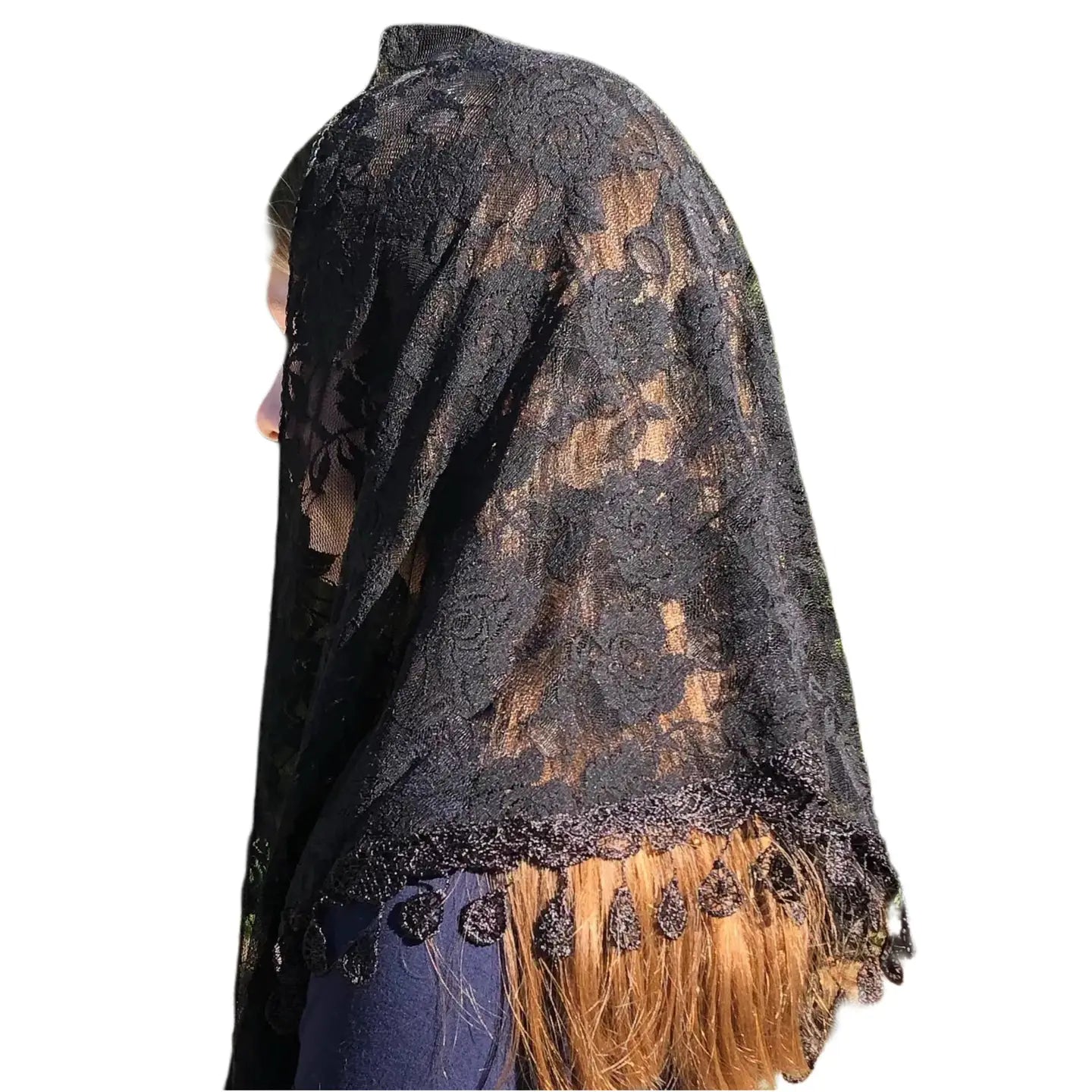 St. Claire of Assisi Veil - BLACK
