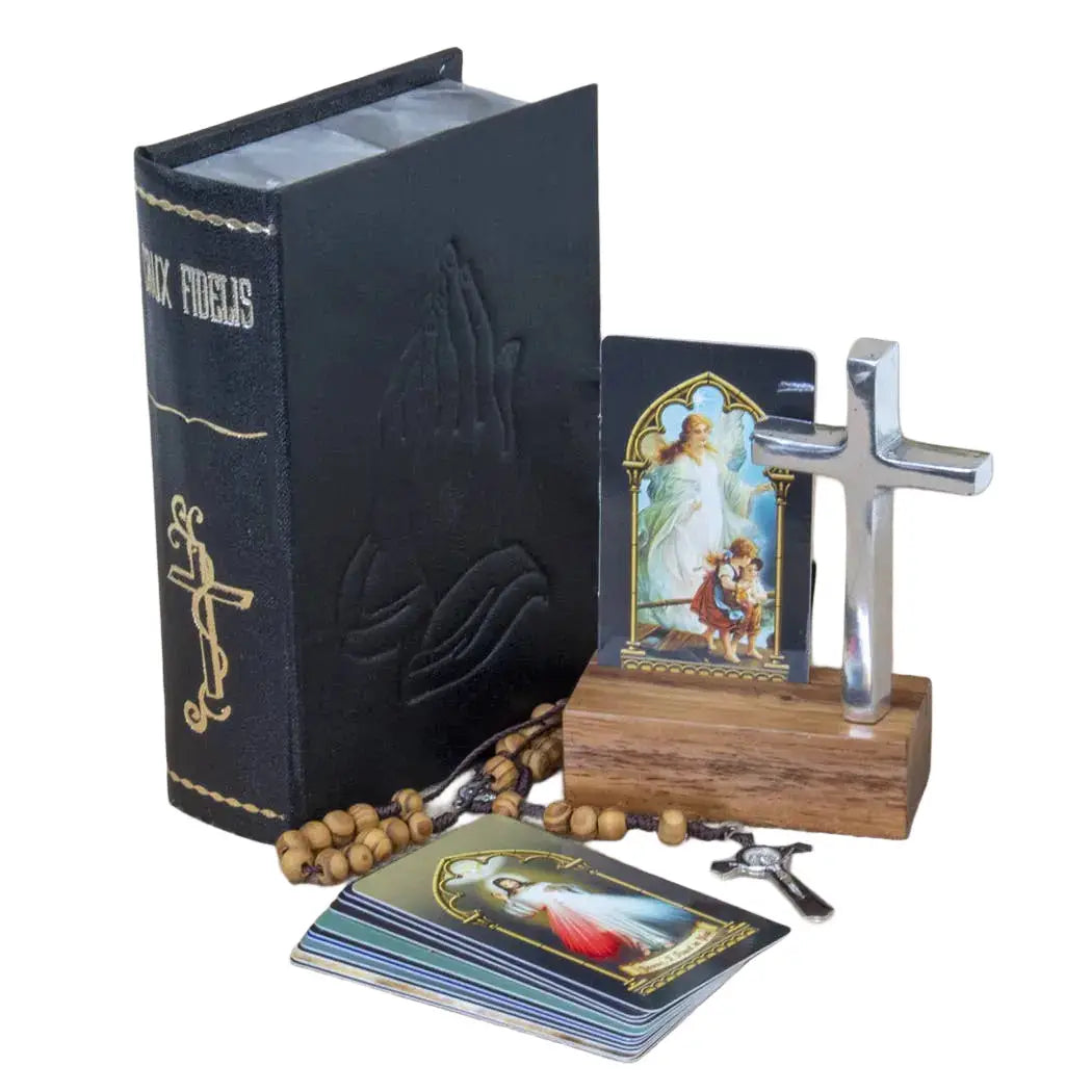 Portable Altar "Crux Fidelis" - BLACK     6.25"