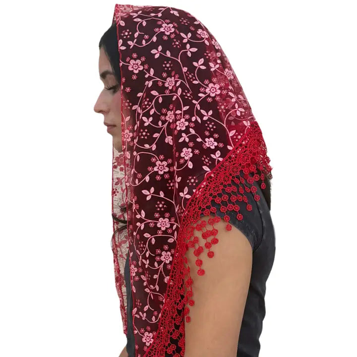 Veil ~ Cherry Blossom - RED
