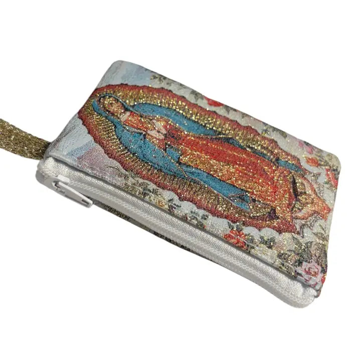 Our Lady of Guadalupe SM Rosary Pouch    3″ x 4″