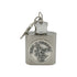 Saint Michael Token Holy Water Flask SS w/ Keychain   1 oz