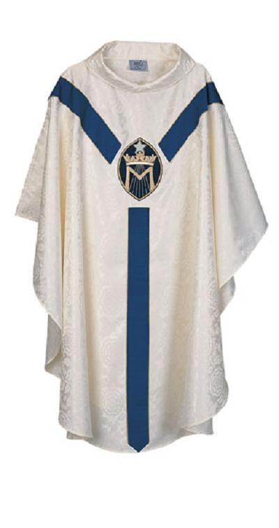 Blessed Mother on Tudor Rose Chasuble