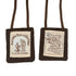 Scapular- Lady of Mt. Carmel + St. Simon Stock BROWN   2”