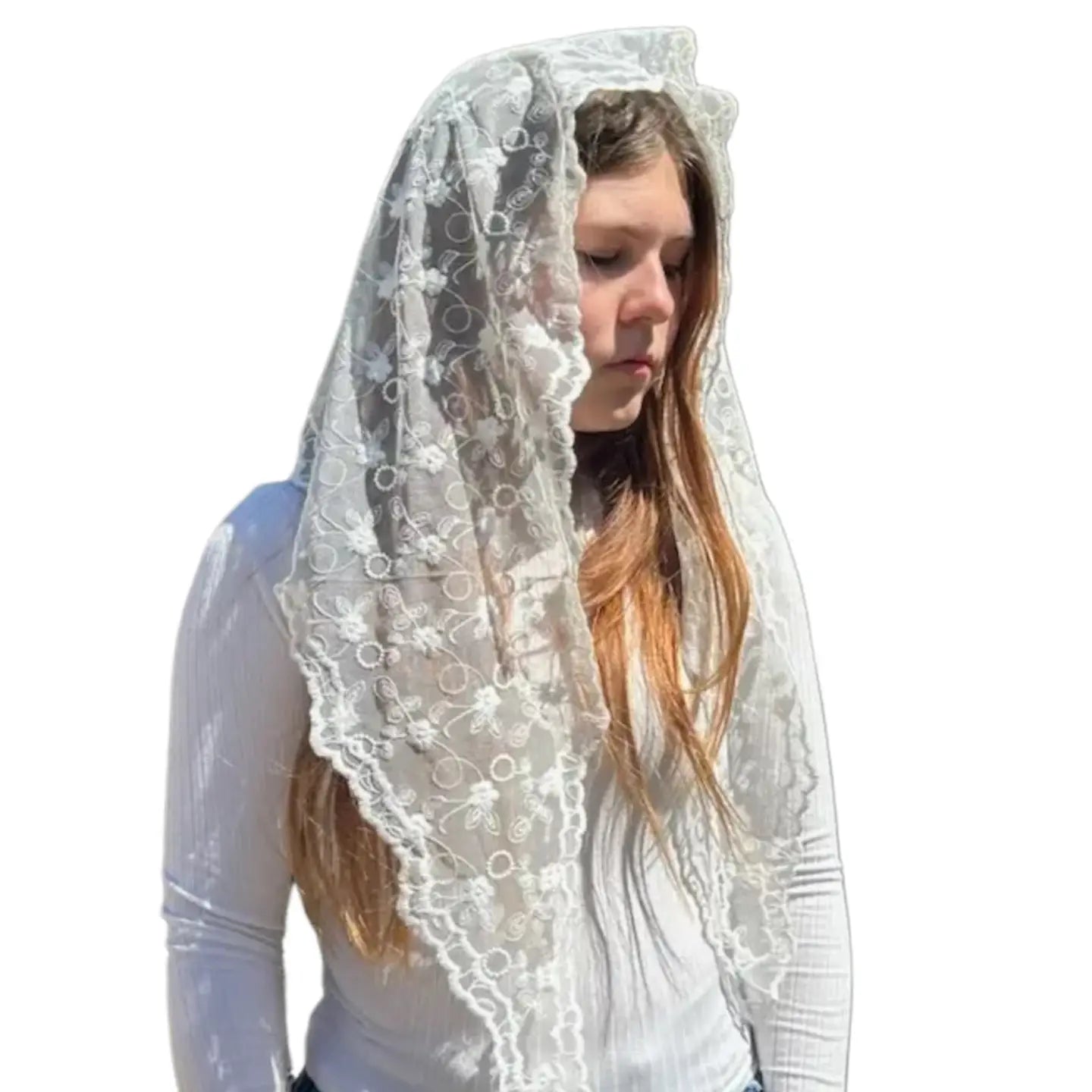 St. Rebekah Veil - WHITE