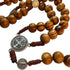 St. Benedict Wooden Rosary in Tin *NEW LOOK*
