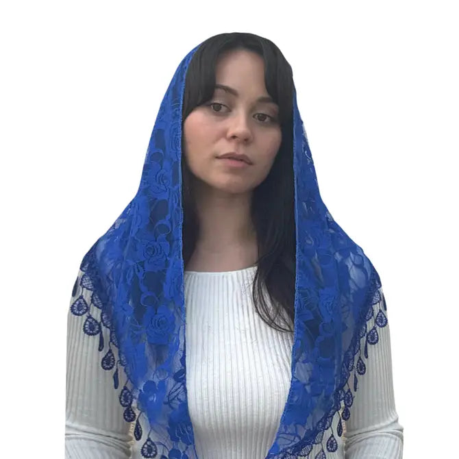 Veil ~ St. Claire of Assisi - BLUE