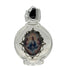 Holy Water Bottle - Lady of Grace Encased w/ Rose Top 2.5"