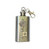 St. Benedict Key Holy Water Flask Rectangle SS w/ Chain 2 oz