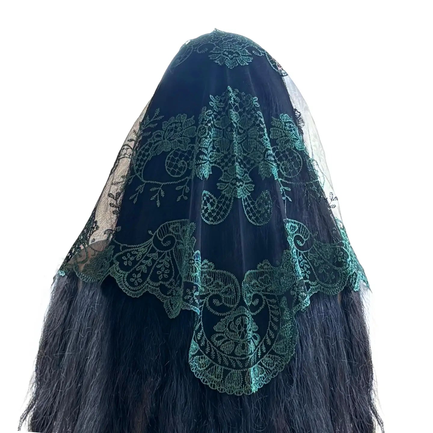 Veil ~ St. Catalina Thomas - GREEN