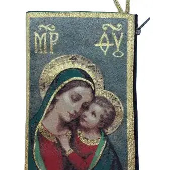 Madonna and Child MD Rosary Pouch   4" x 6"
