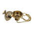 Incense Burner w/ Chains Brass   6"